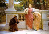 Charles Edward Perugini The Lizard Charmer painting